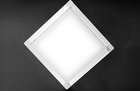 Botola d'ispezione con pannello plafoniera integrato led accesso