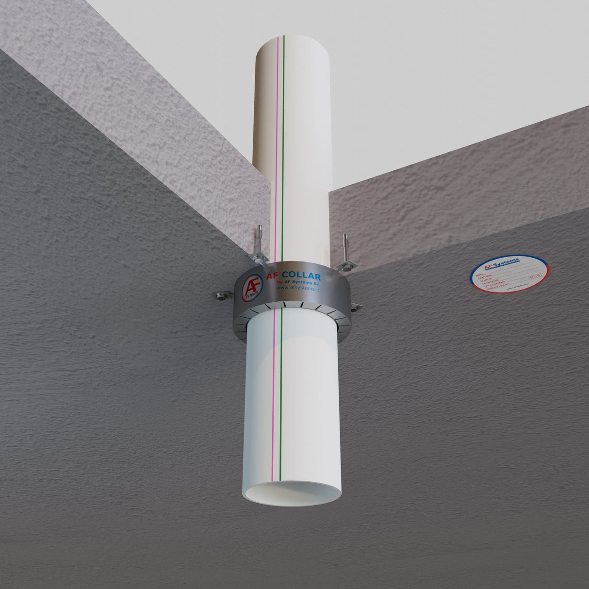 Collare Antifuoco Af Collar Attraversamento Acustico a Solaio