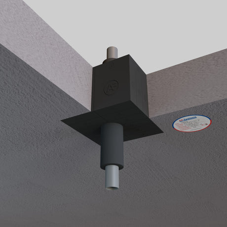 Mattoncini-Antifuoco-AF-Brick-per-tubo-Metallico-Coibentato-su-Solaio