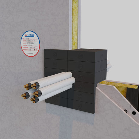 Mattoncini-antifuoco-AF-Systems-intorno-a-Fascio-di-Corrugati-su-Parete-Flessibile