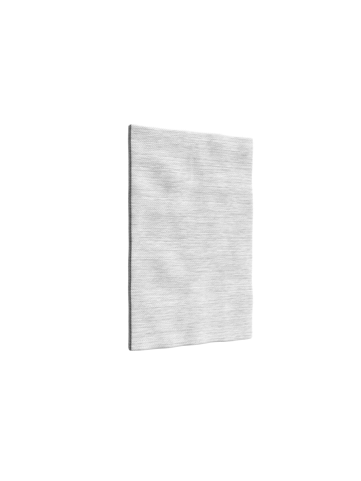 Pannello isolante grigio rettangolare di poco spessore