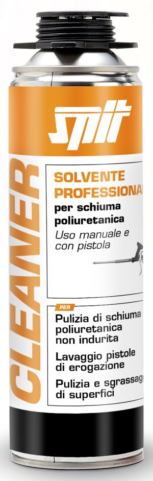 bomboletta con solvente bianca con scritte arancioni