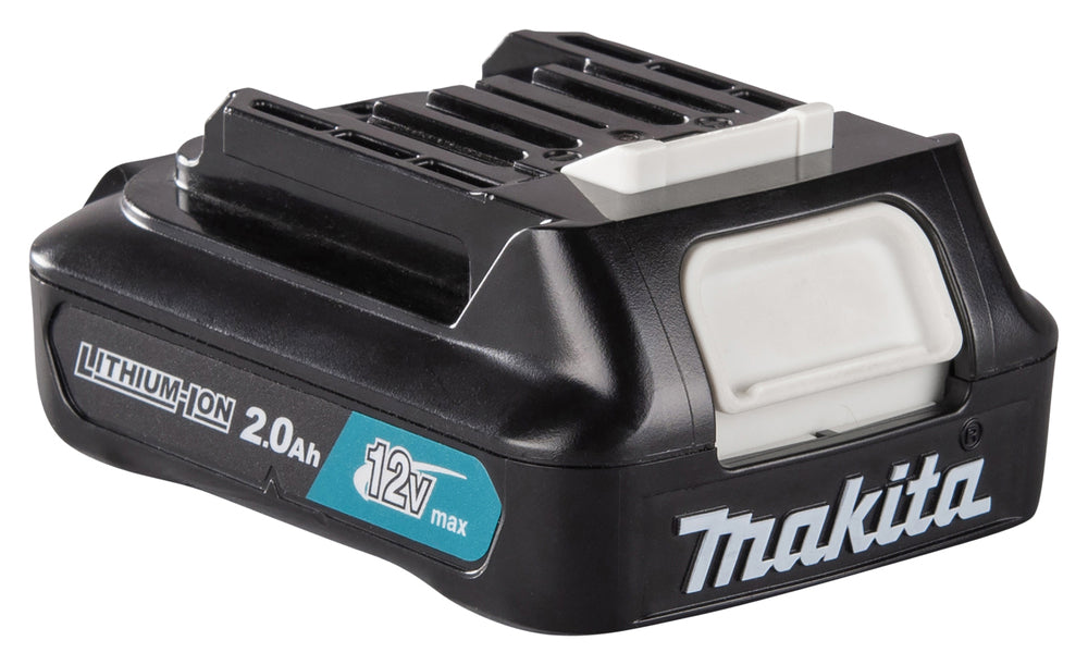 batteria nera con logo Makita impresso davanti