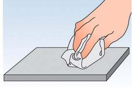 istruzione uso sigillante: pulire e sgrassare superficie