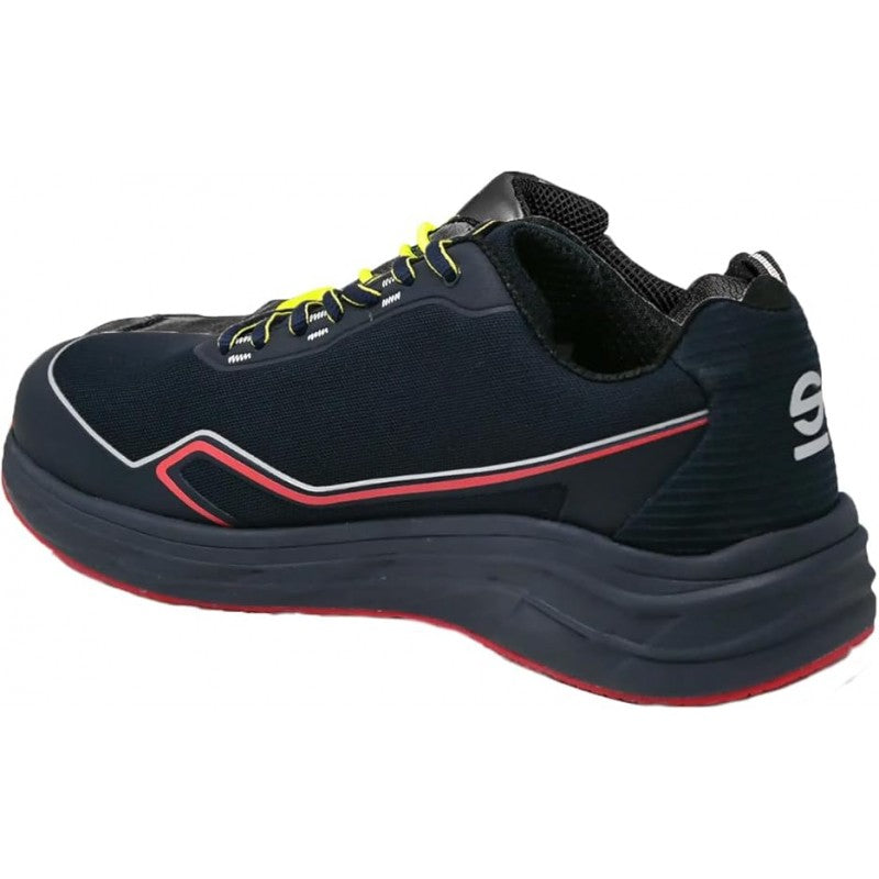 scarpe antinfortunistiche nere e rosse