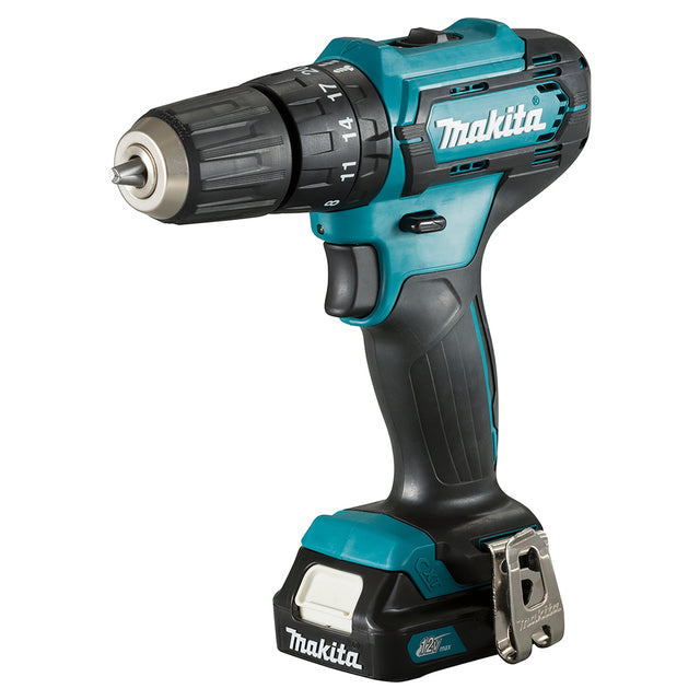 trapano avvitatore nero e teal