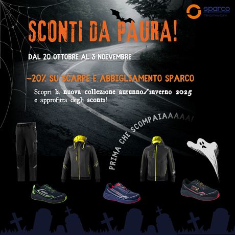 Nuovi arrivi Sparco autunno/inverno: scopri i capi tecnici in promozione con gli “Sconti da Paura”