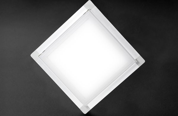 Botola d'ispezione con pannello plafoniera integrato led accesso 