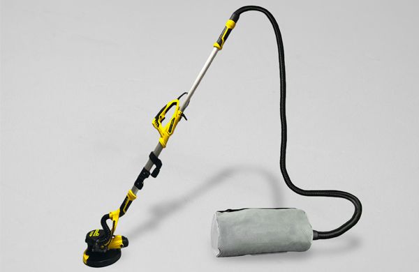 Levigatrice gialla Akifix con manico esteso e sacchetto