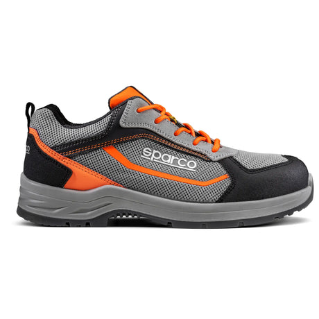 scarpe antinfortunistiche grigie e arancioni