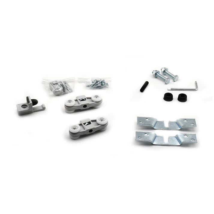 Ricambi metallici e ruote carrello per porta scorrevole