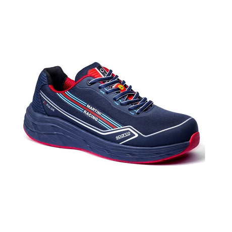 Scarpe antinfortunistiche basse blu logo martini puntale composito 