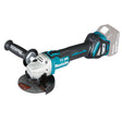 smerigliatrice nera e teal con disco montato
