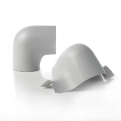 Curve preformate in PVC TTM Isolpak® per rivestimento tubazioni isolate 90°